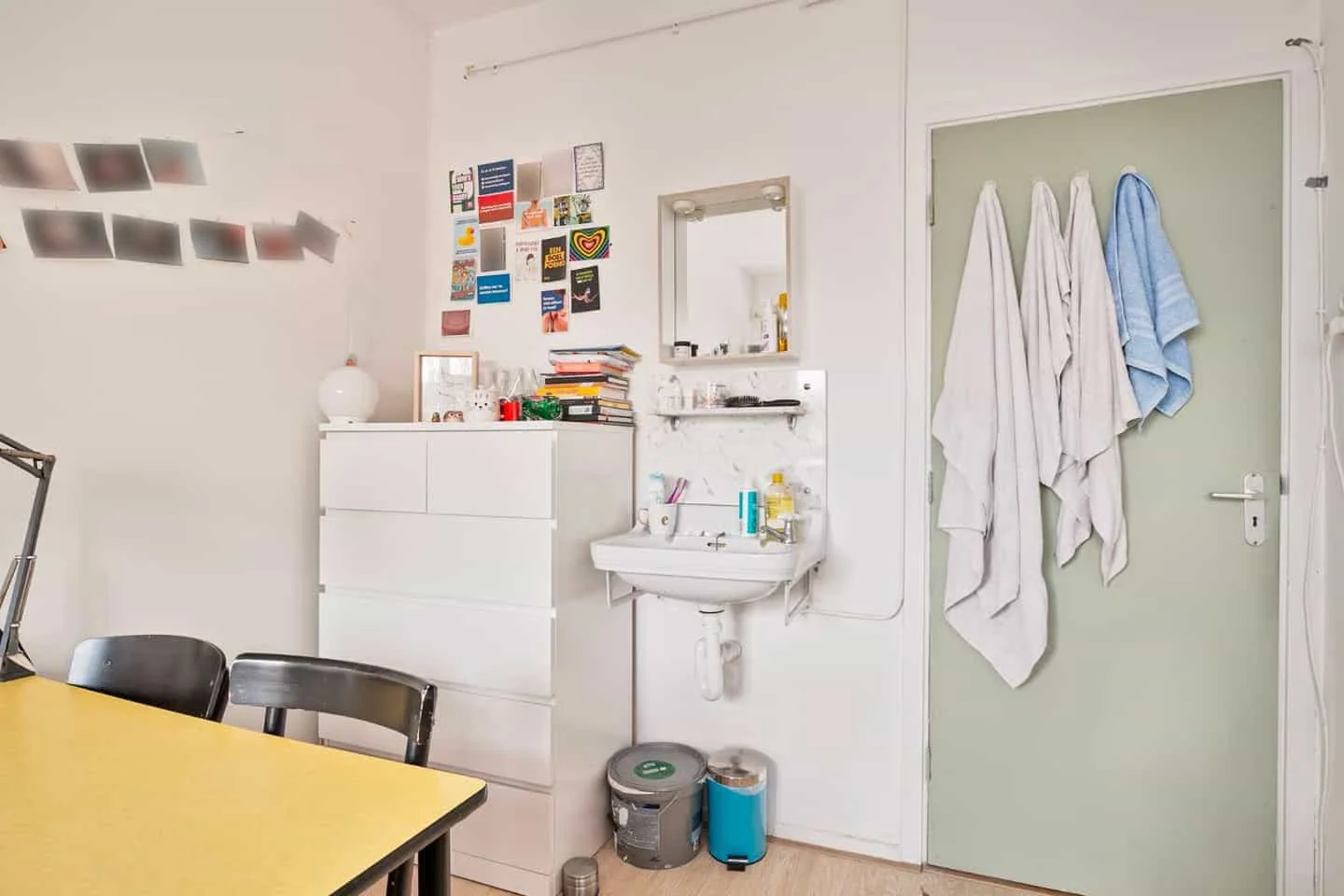 geblurde versie van de foto als achtergrond