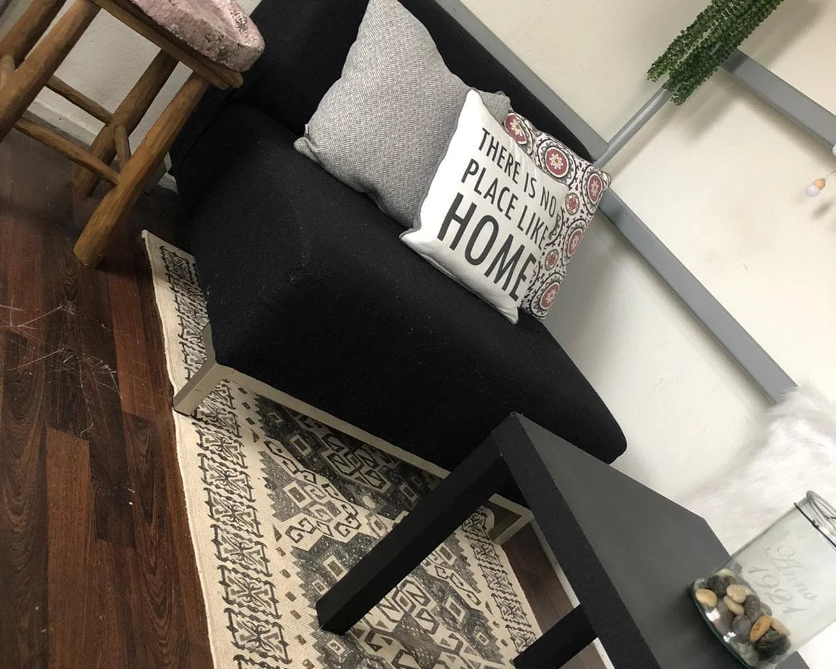 geblurde versie van de foto als achtergrond