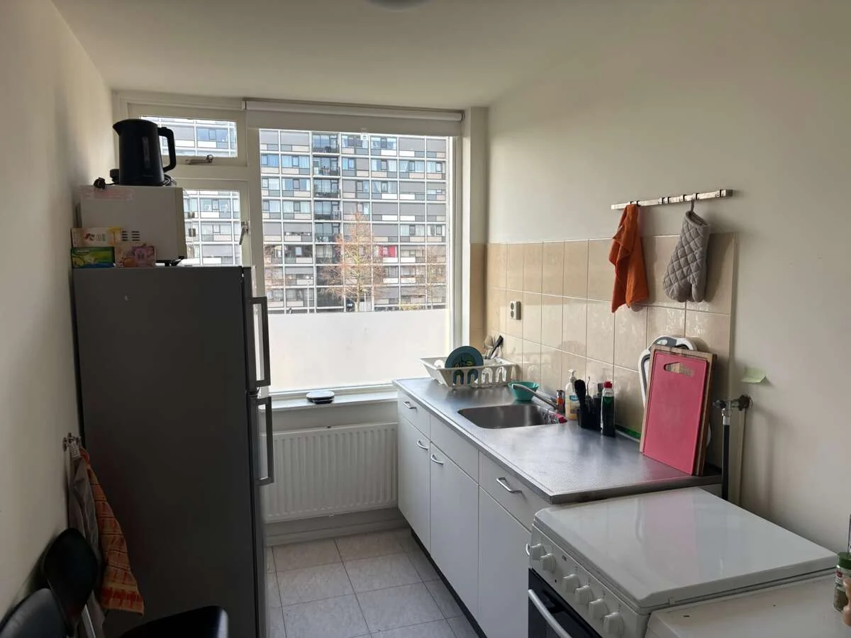 geblurde versie van de foto als achtergrond