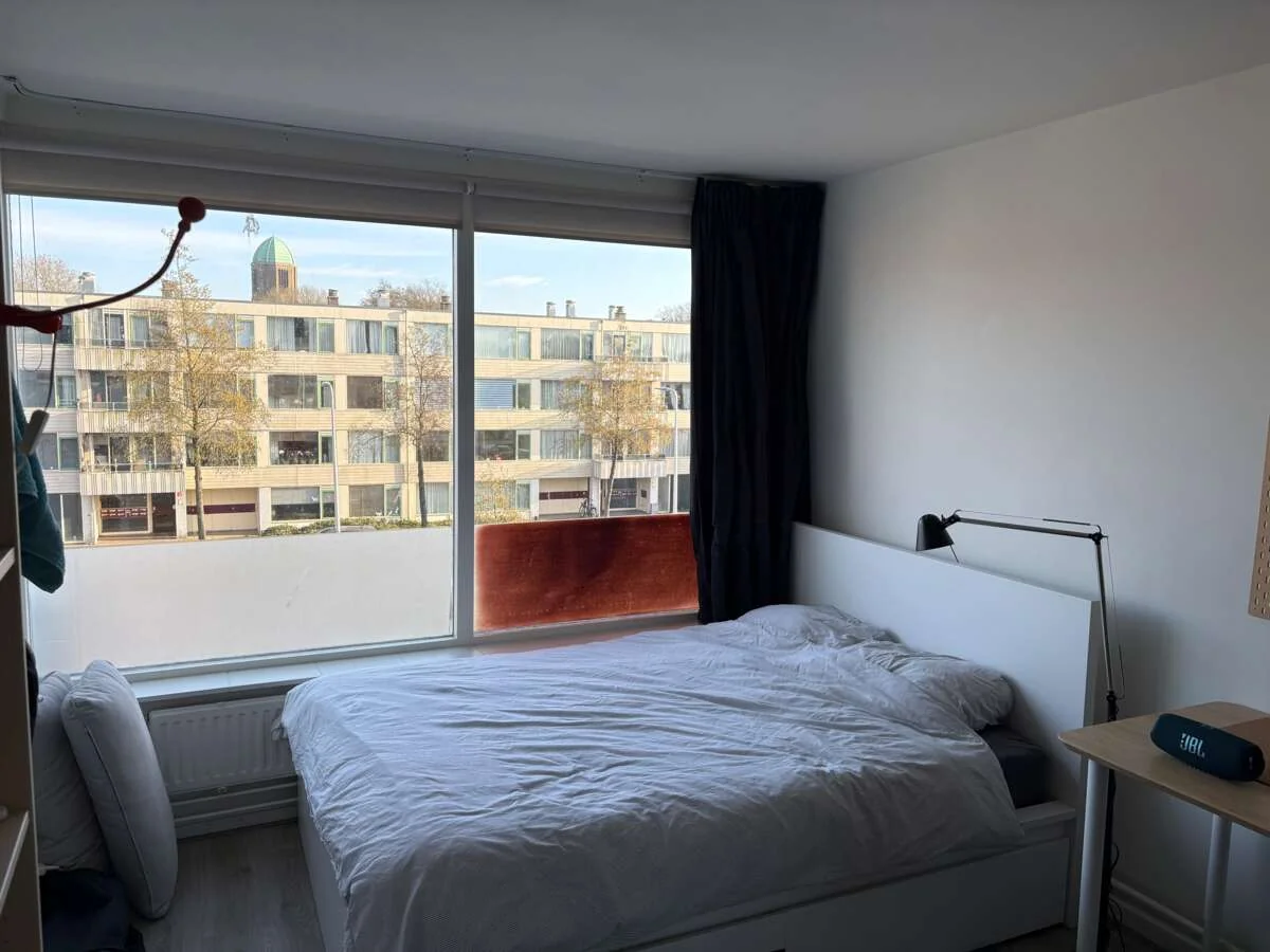 geblurde versie van de foto als achtergrond