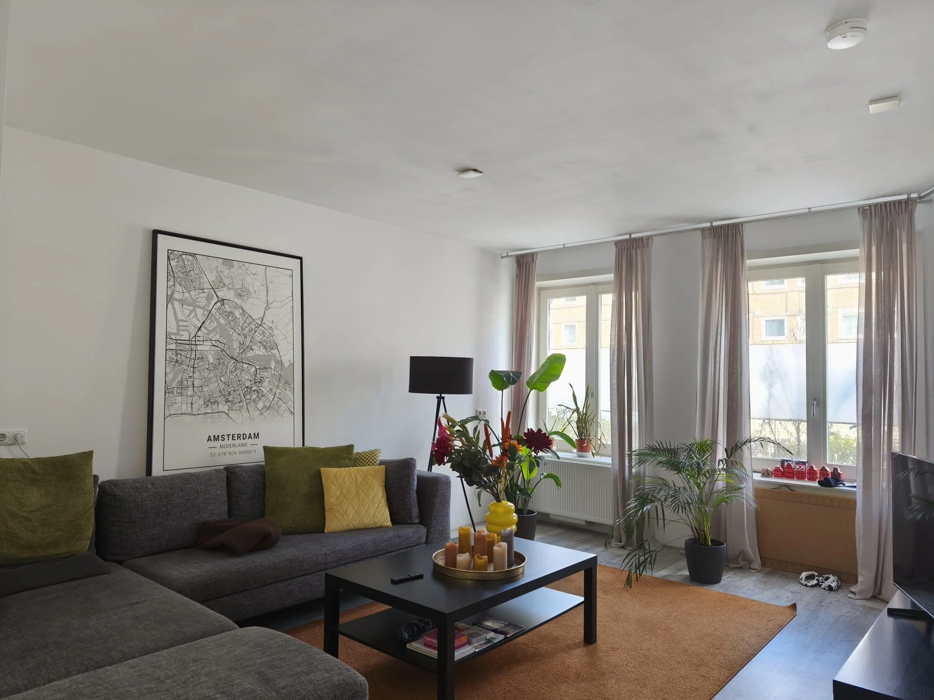 geblurde versie van de foto als achtergrond