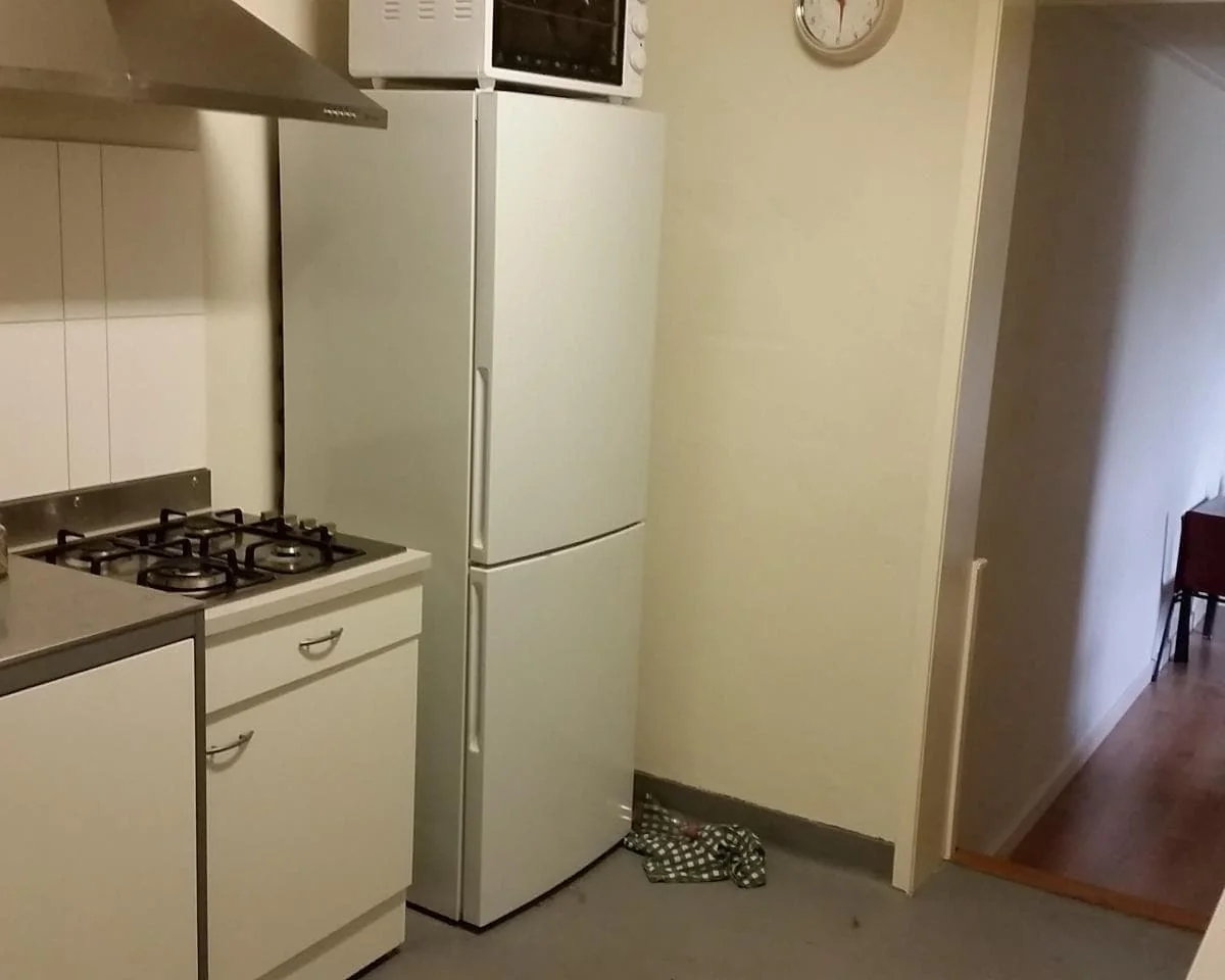 geblurde versie van de foto als achtergrond