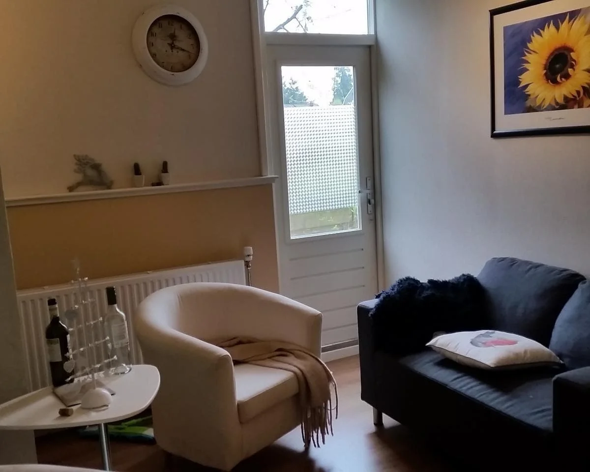 geblurde versie van de foto als achtergrond