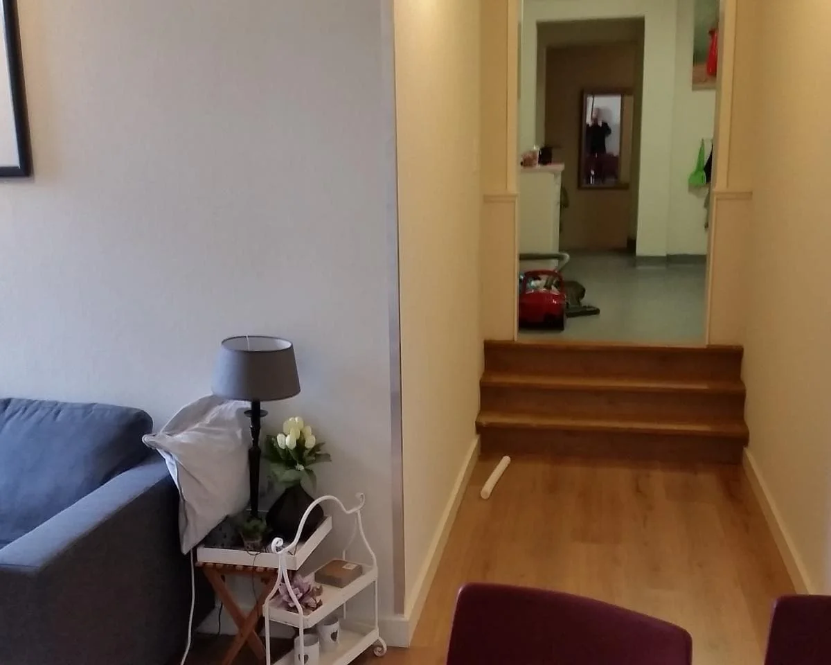 geblurde versie van de foto als achtergrond