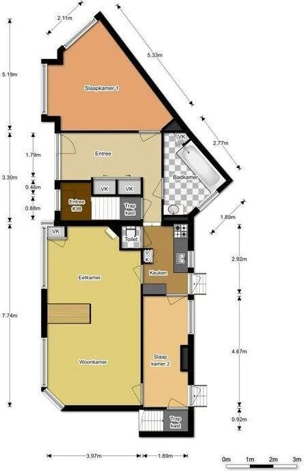 geblurde versie van de foto als achtergrond