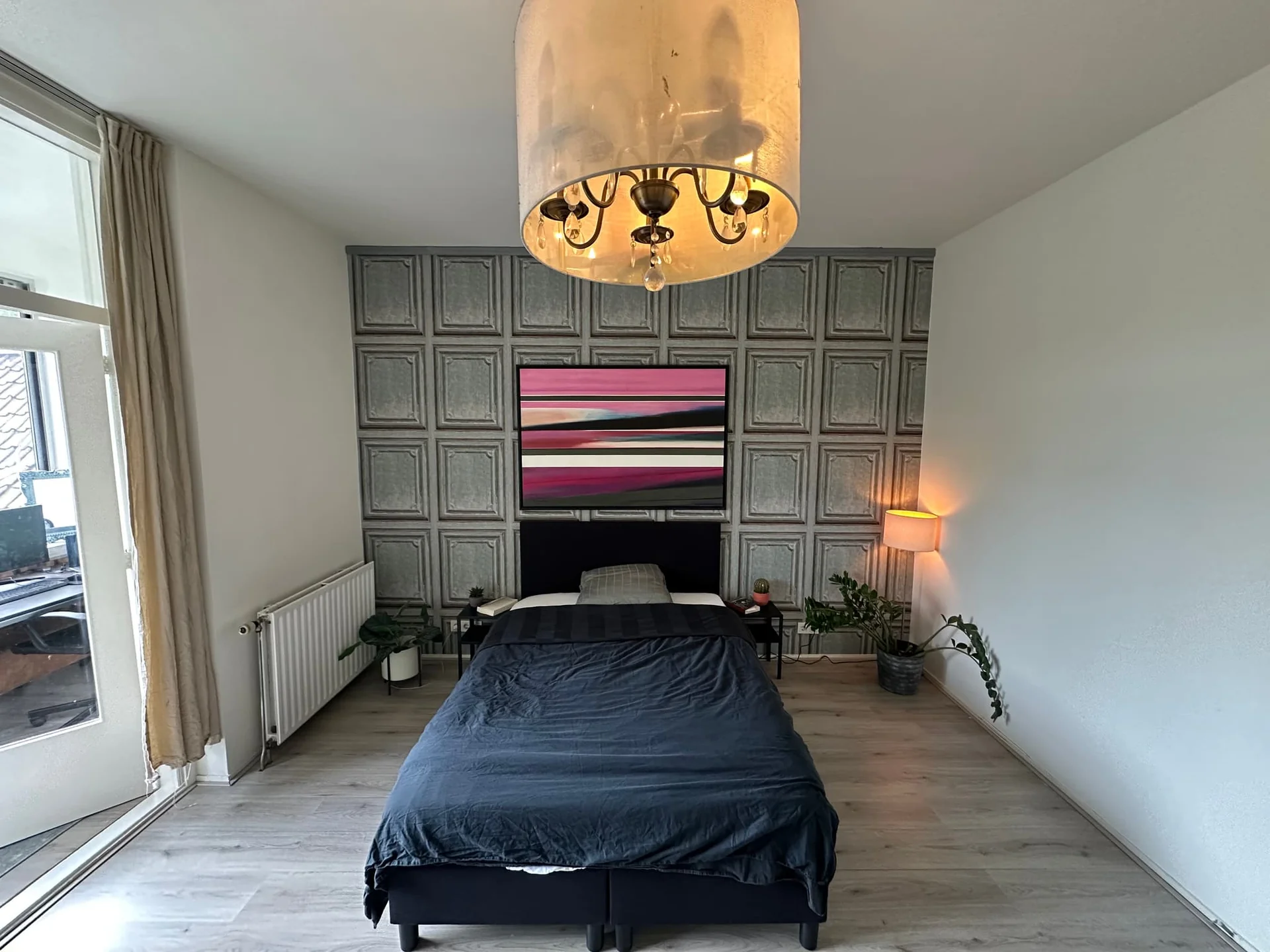 geblurde versie van de foto als achtergrond