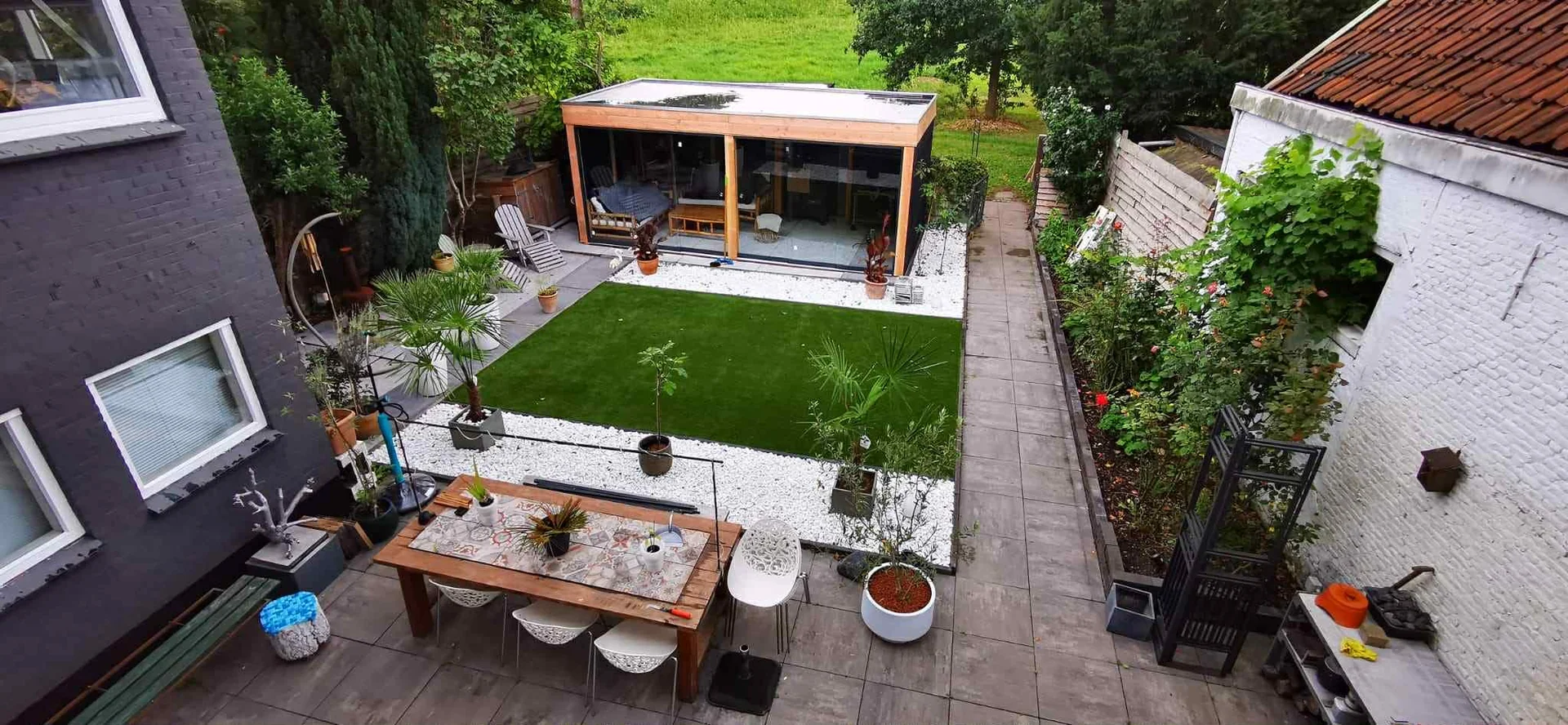 geblurde versie van de foto als achtergrond