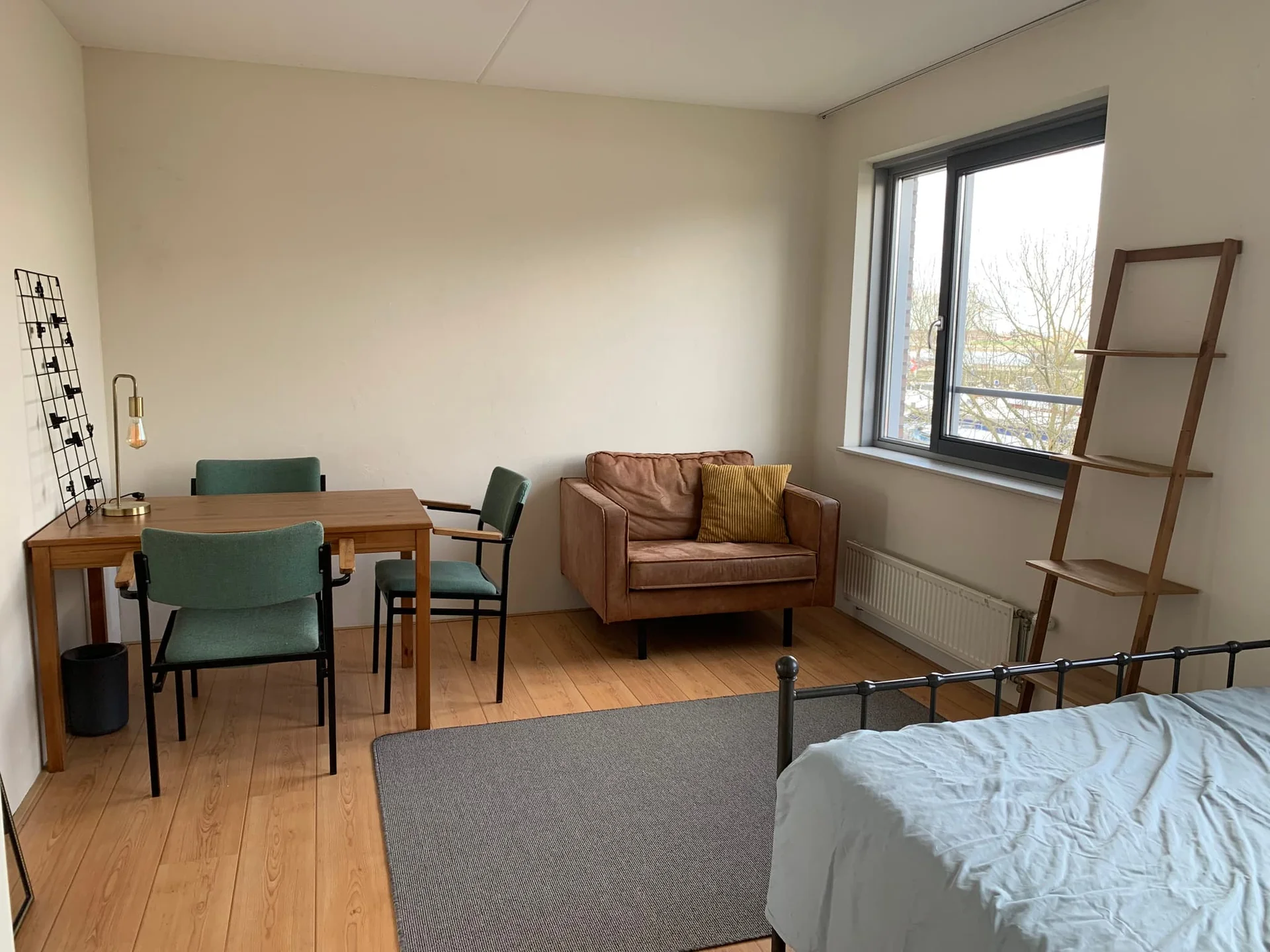 geblurde versie van de foto als achtergrond