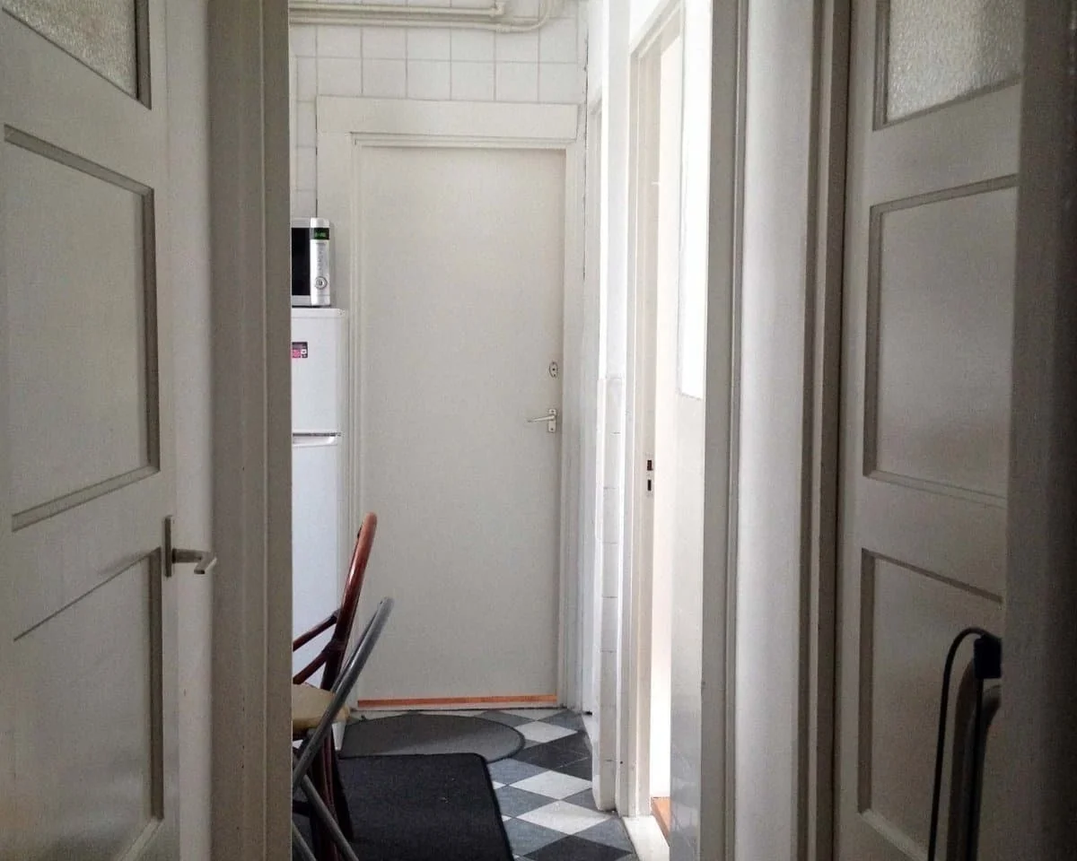 geblurde versie van de foto als achtergrond