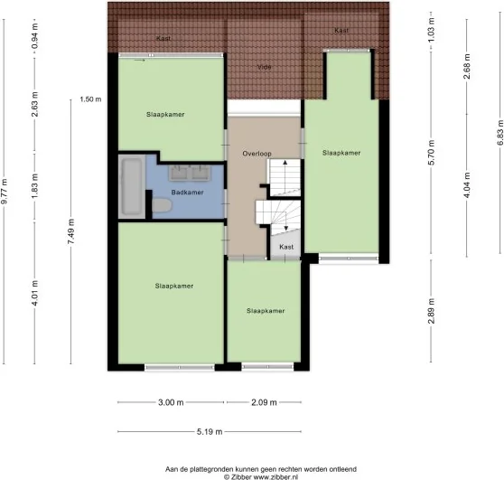 Foto van de Appartement gelegen aan de Bilderdijkstraat in Bunschoten-Spakenburg