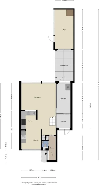 Foto van de Appartement gelegen aan de Bilderdijkstraat in Bunschoten-Spakenburg