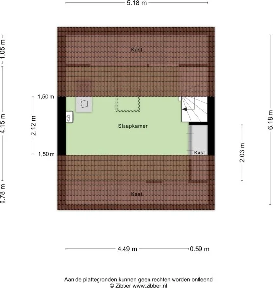 Foto van de Appartement gelegen aan de Bilderdijkstraat in Bunschoten-Spakenburg