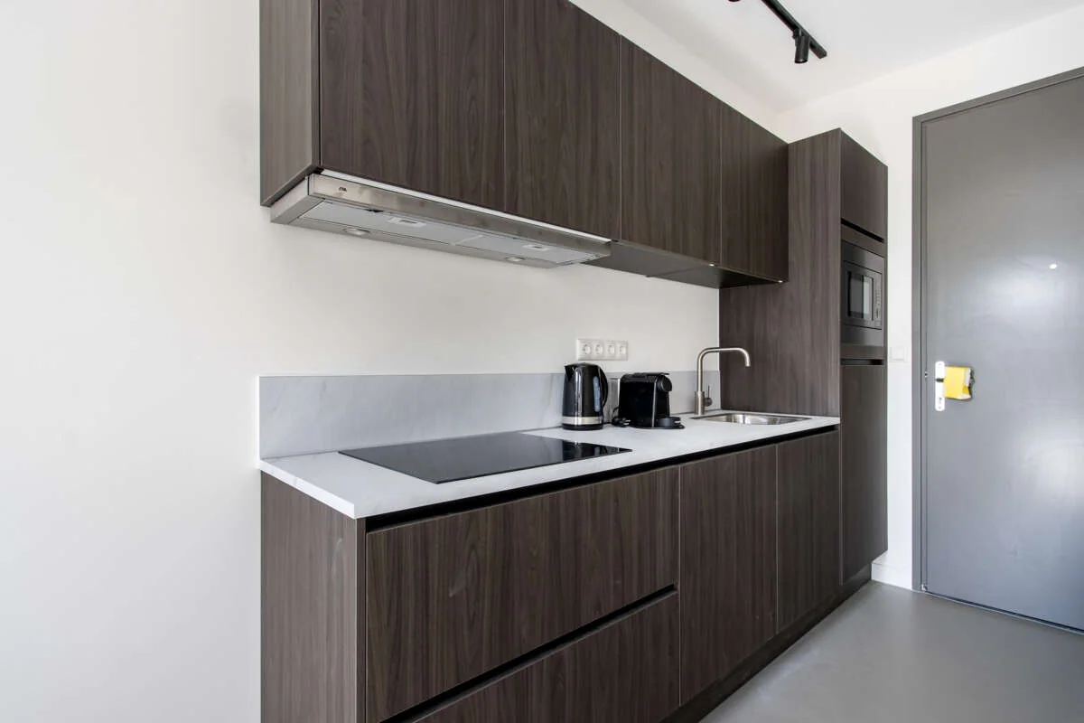 geblurde versie van de foto als achtergrond