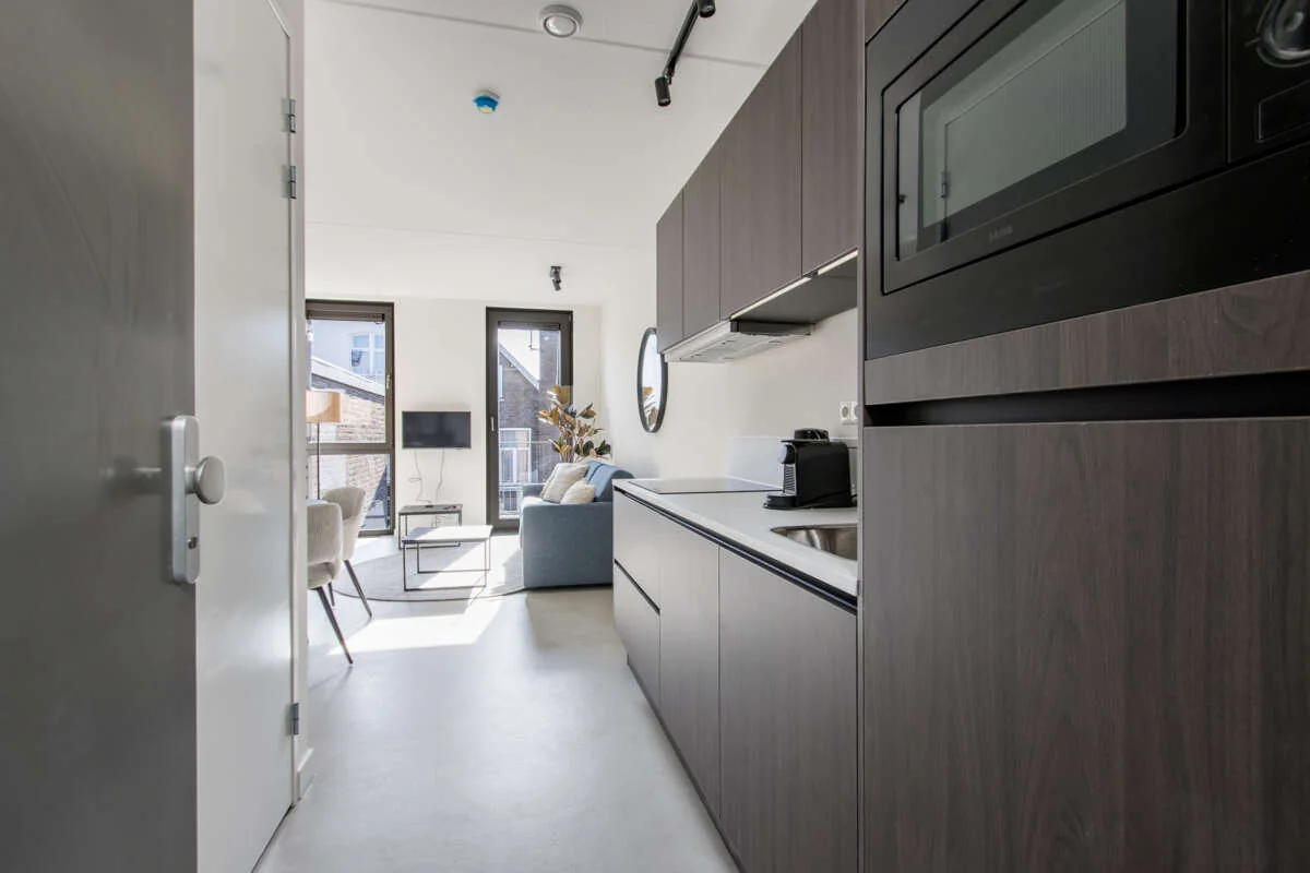 geblurde versie van de foto als achtergrond