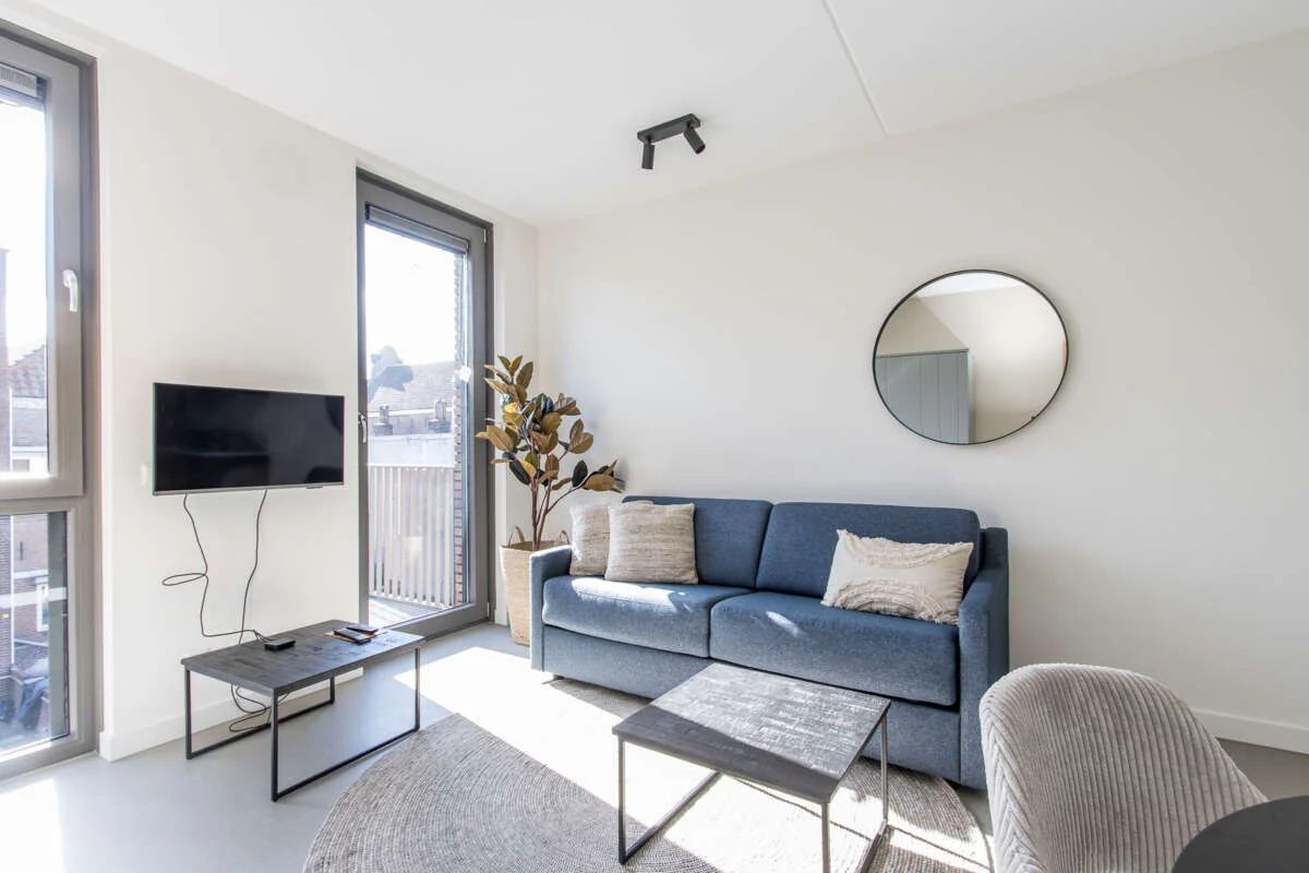 geblurde versie van de foto als achtergrond