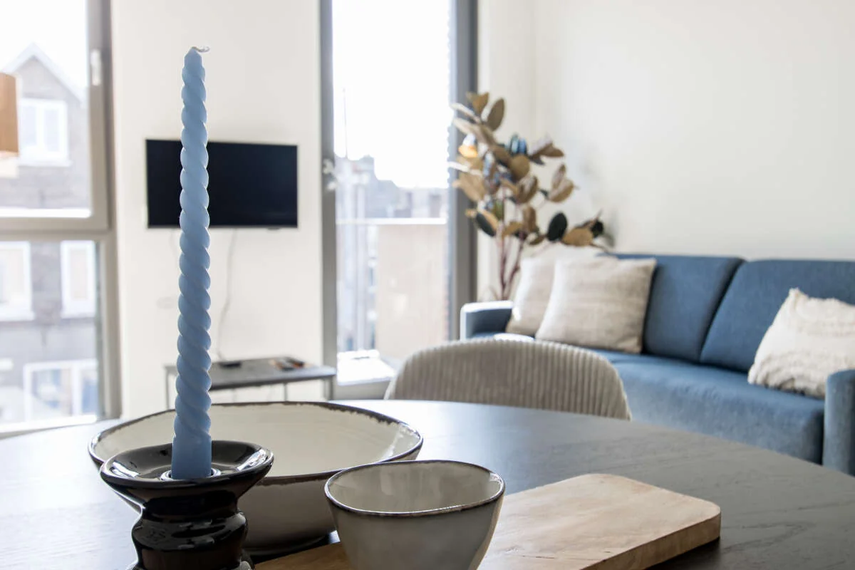 geblurde versie van de foto als achtergrond