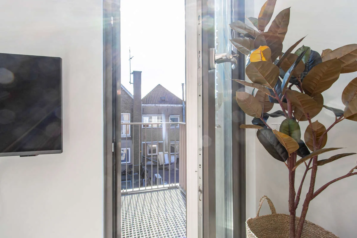 geblurde versie van de foto als achtergrond