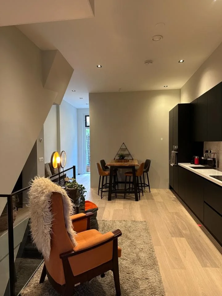 geblurde versie van de foto als achtergrond