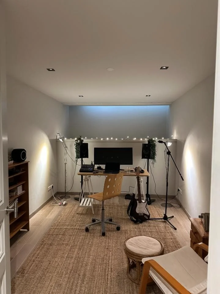 geblurde versie van de foto als achtergrond