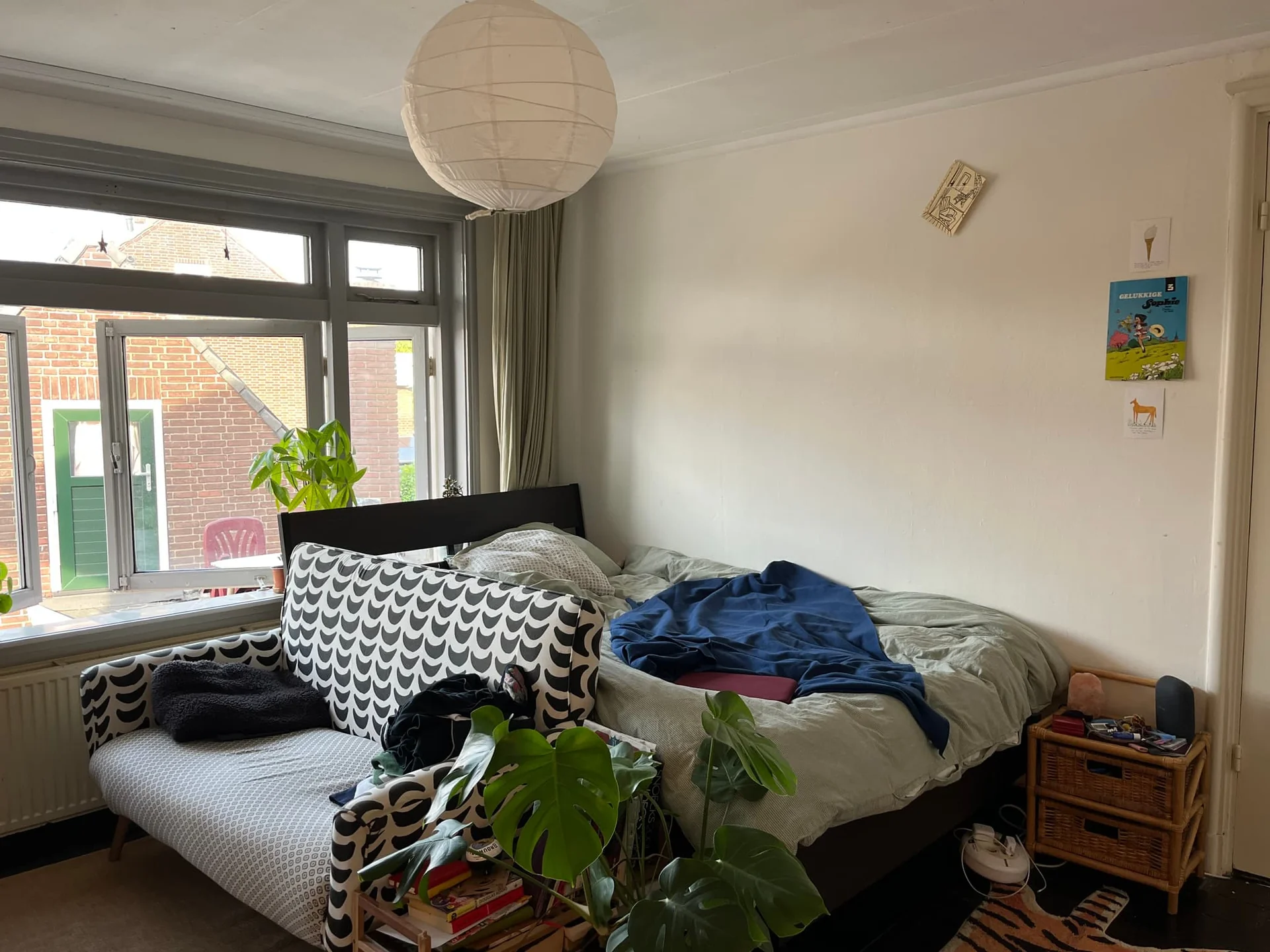 geblurde versie van de foto als achtergrond