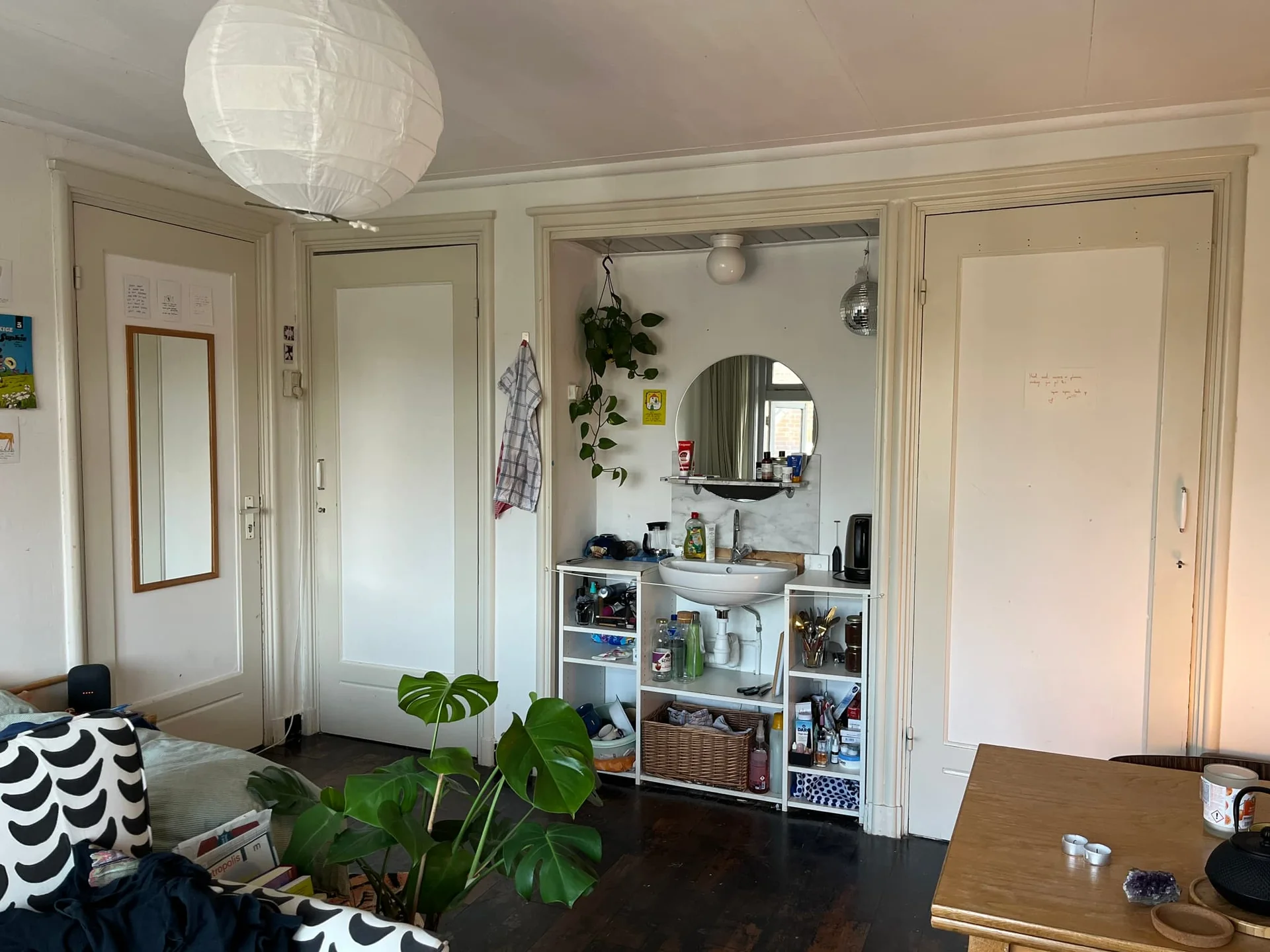 geblurde versie van de foto als achtergrond