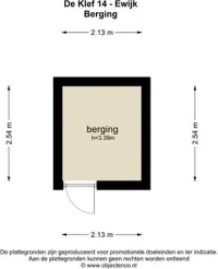 Foto van de Appartement gelegen aan de de Klef in Ewijk