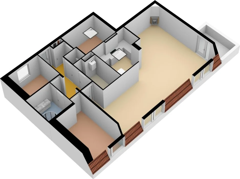 Foto van de Appartement gelegen aan de de Klef in Ewijk