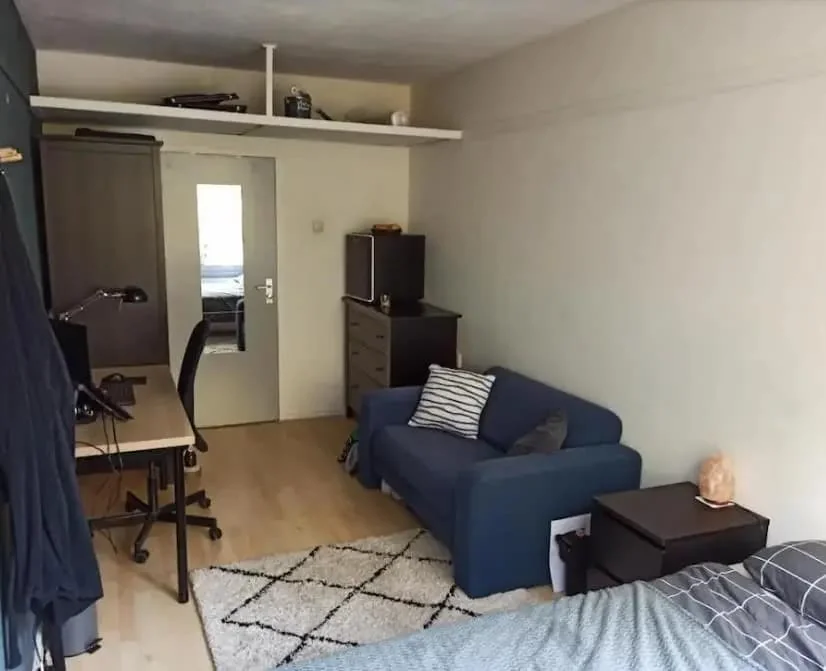 geblurde versie van de foto als achtergrond