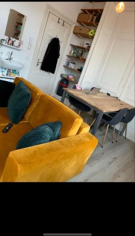 geblurde versie van de foto als achtergrond