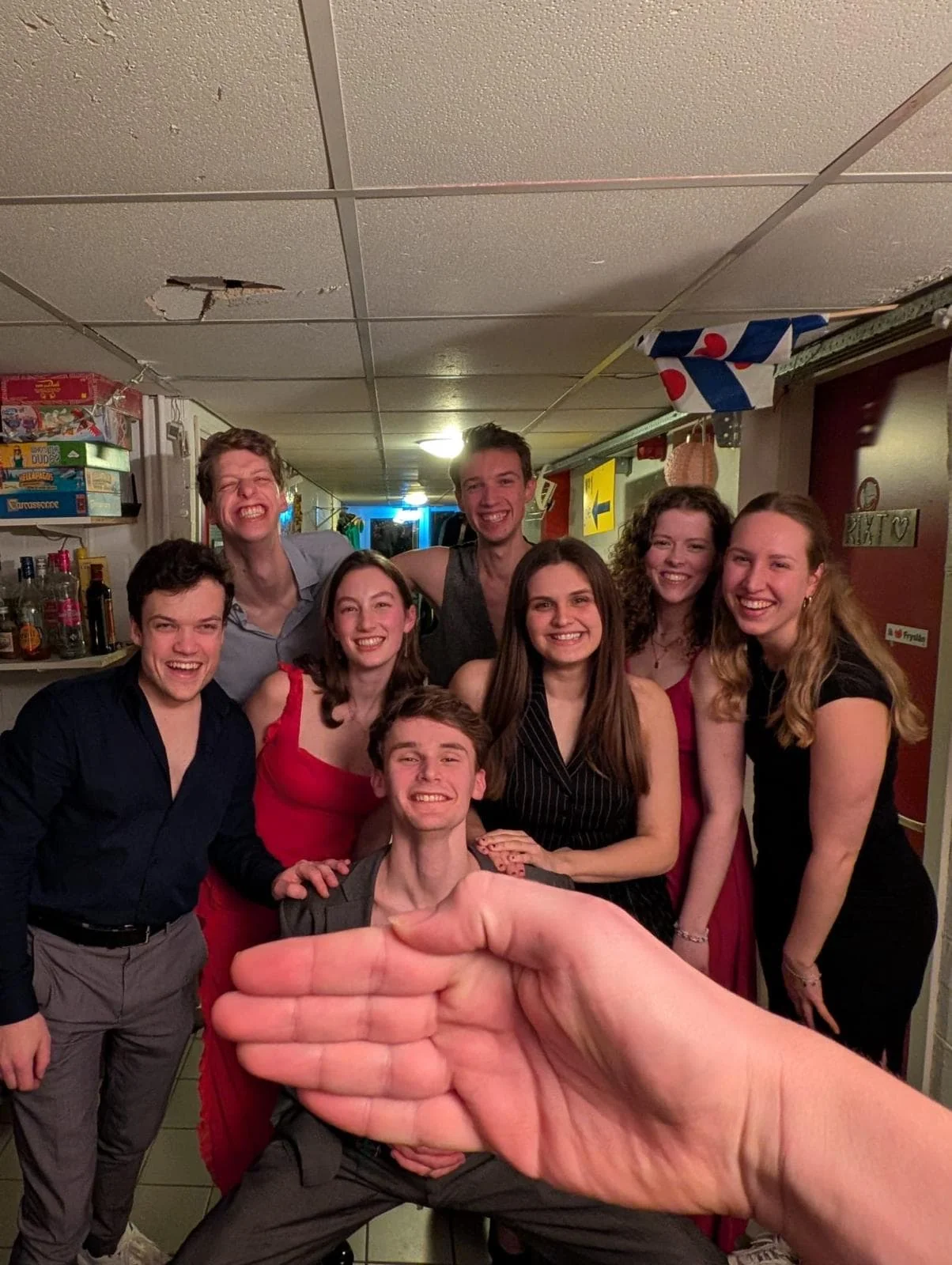 geblurde versie van de foto als achtergrond