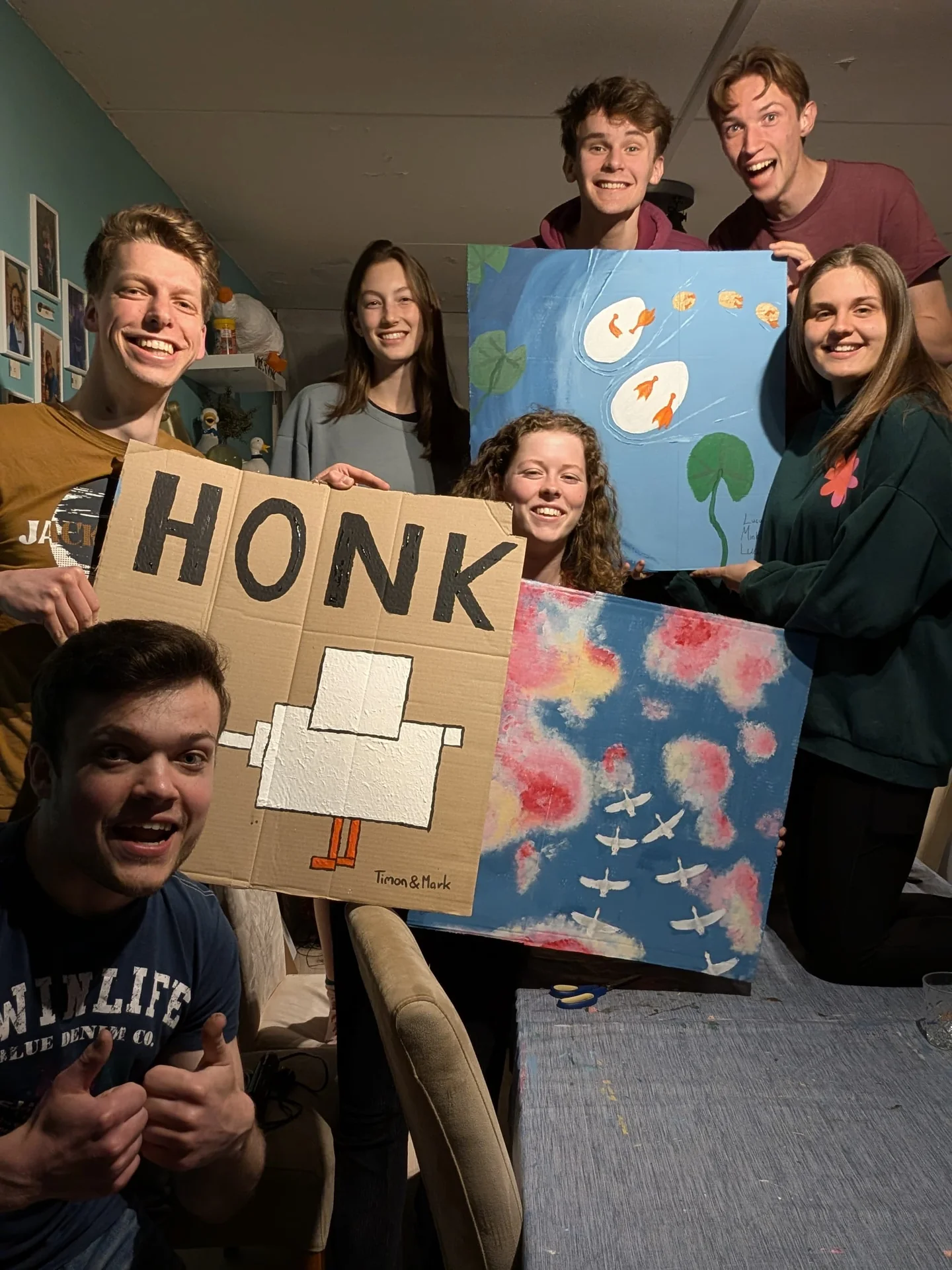 geblurde versie van de foto als achtergrond