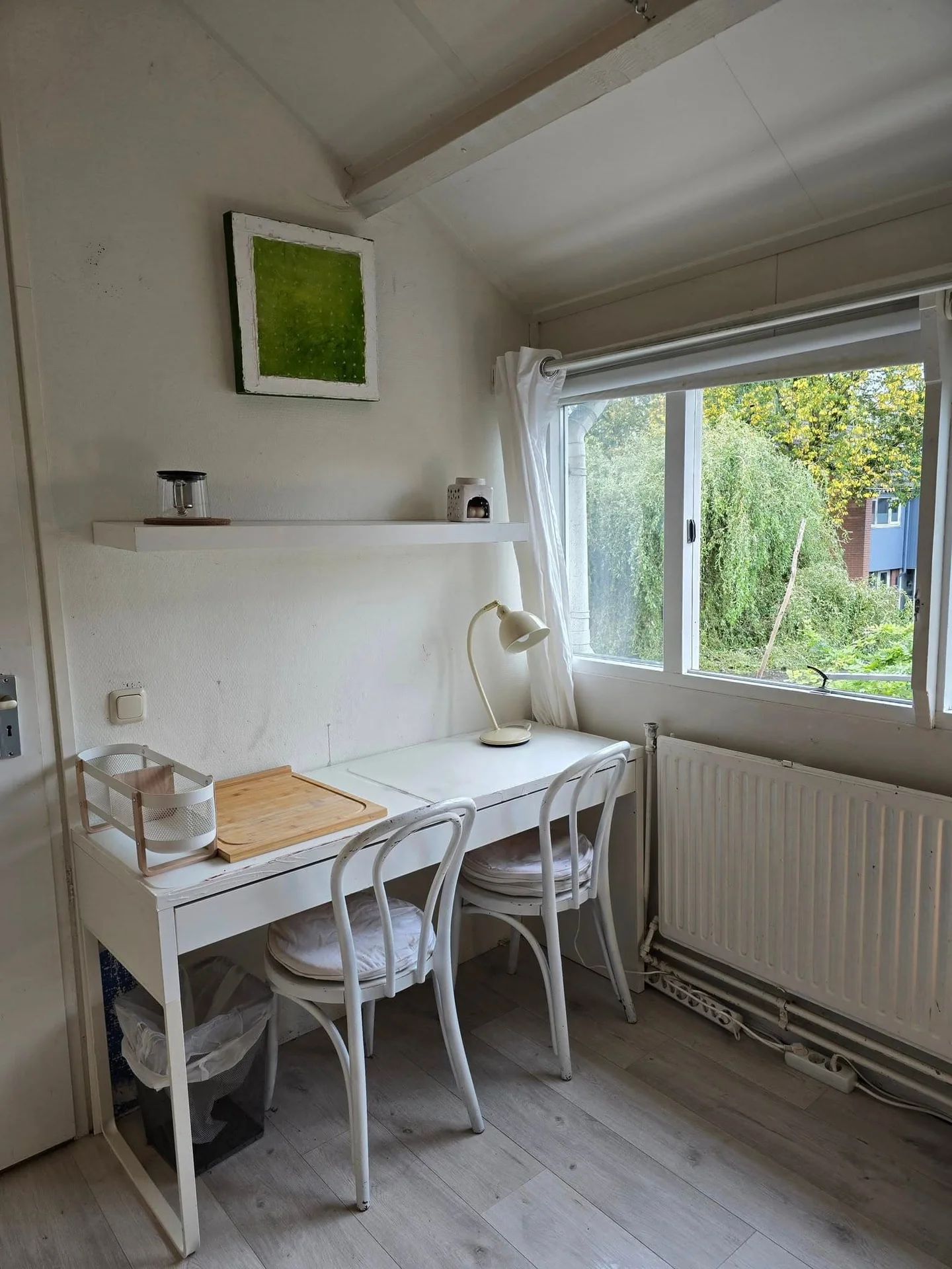 geblurde versie van de foto als achtergrond