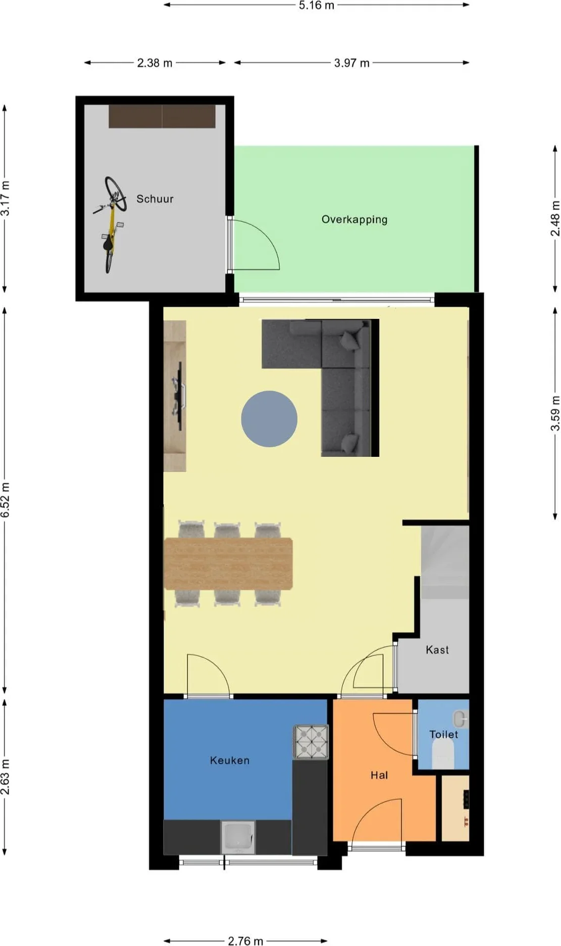 Foto van de Kamer gelegen aan de Zierikzeestraat in Rotterdam
