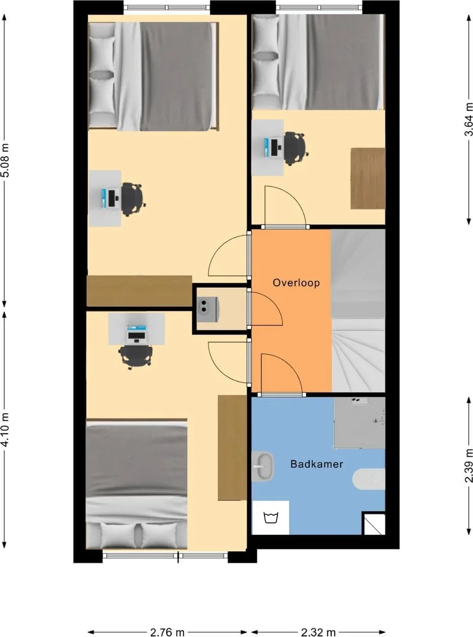 Foto van de Kamer gelegen aan de Zierikzeestraat in Rotterdam