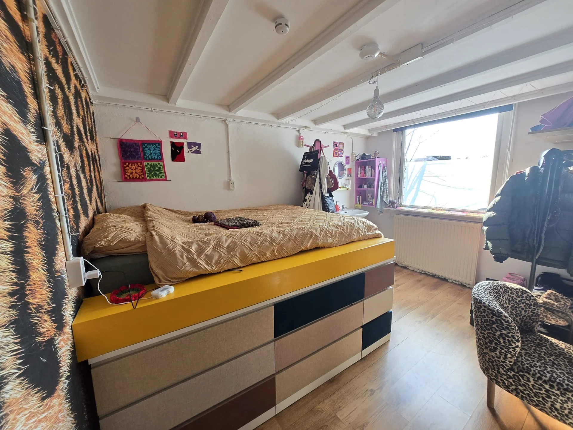 geblurde versie van de foto als achtergrond