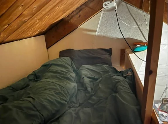 geblurde versie van de foto als achtergrond