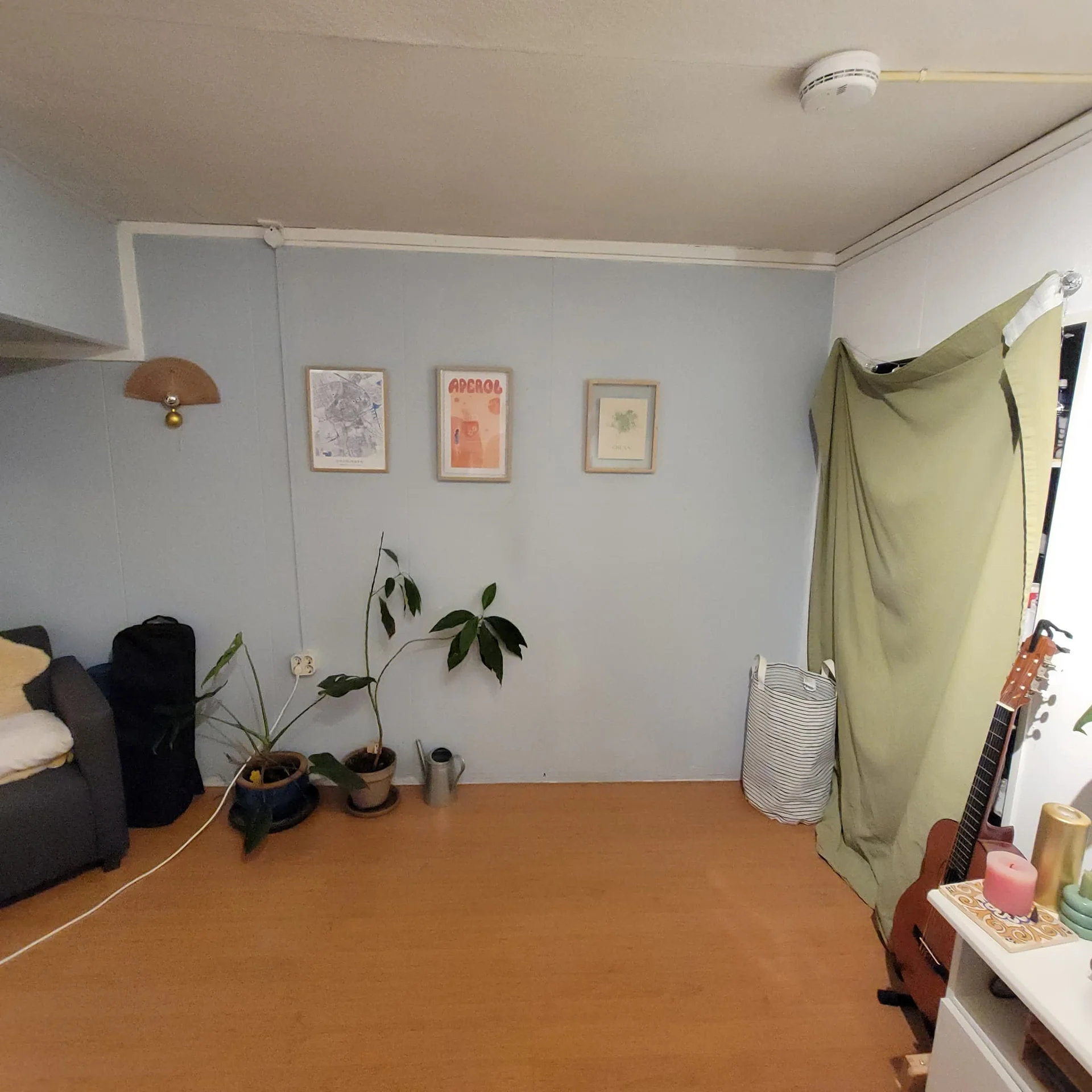 geblurde versie van de foto als achtergrond