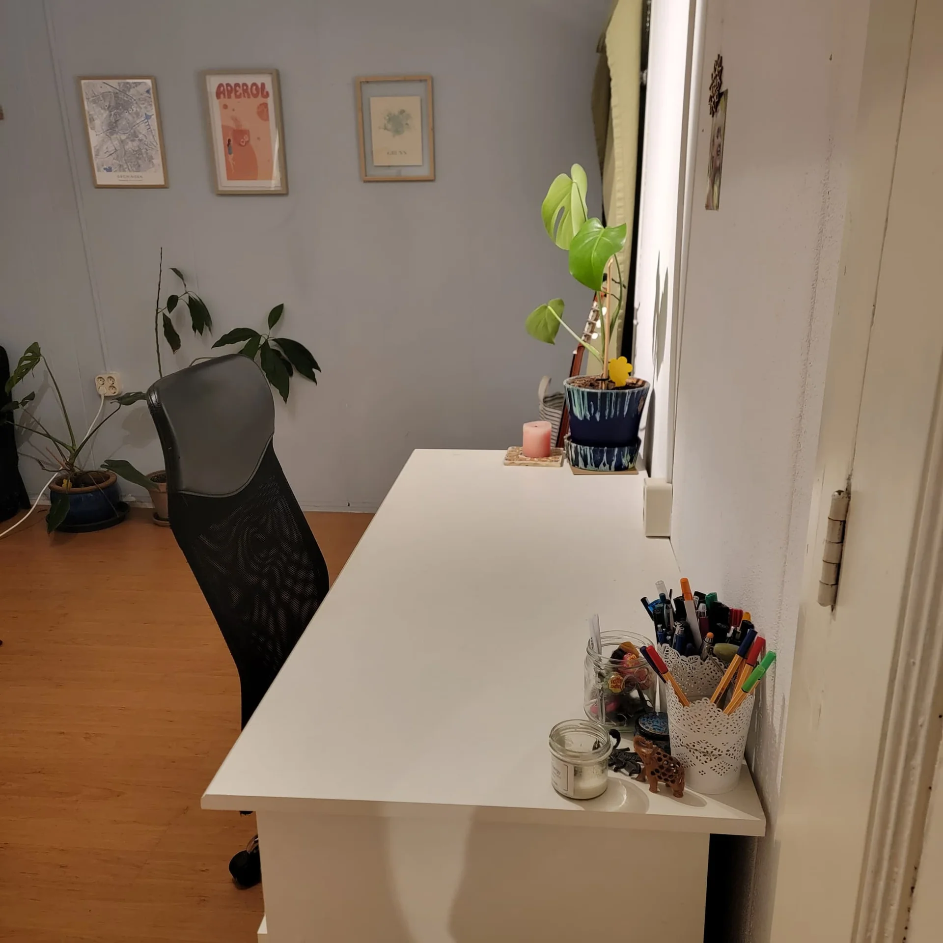 geblurde versie van de foto als achtergrond