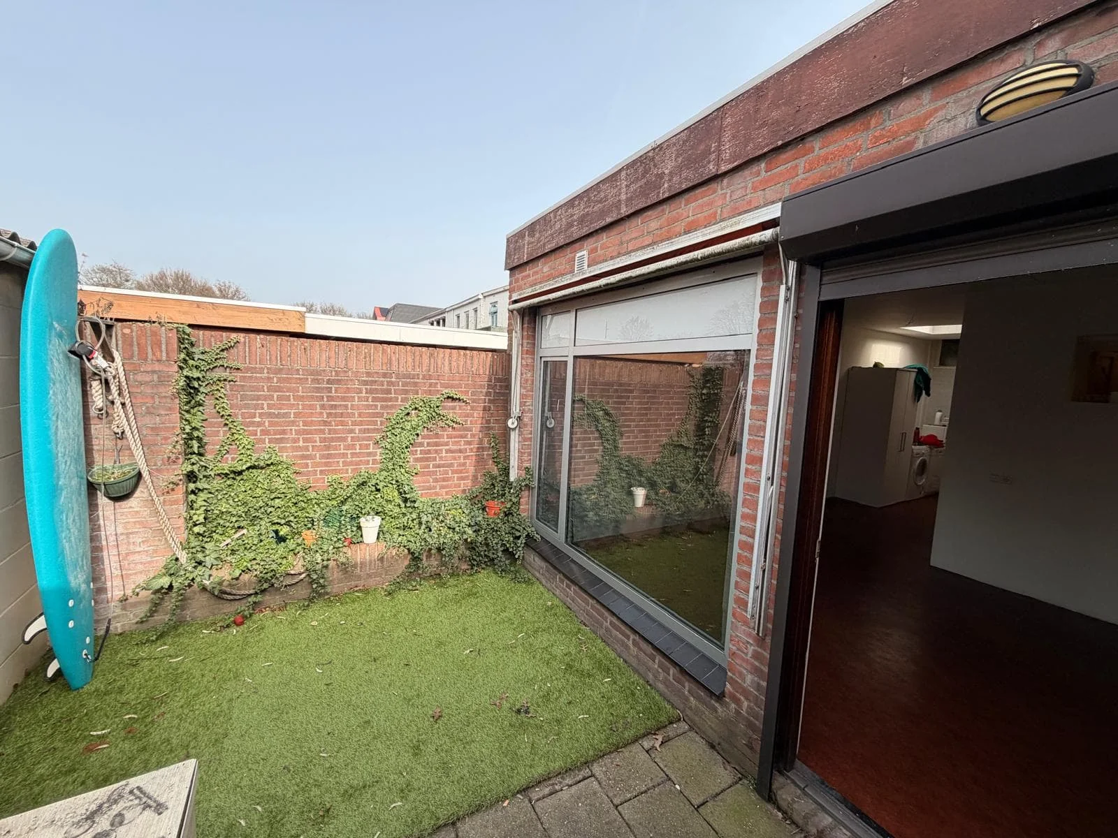 geblurde versie van de foto als achtergrond