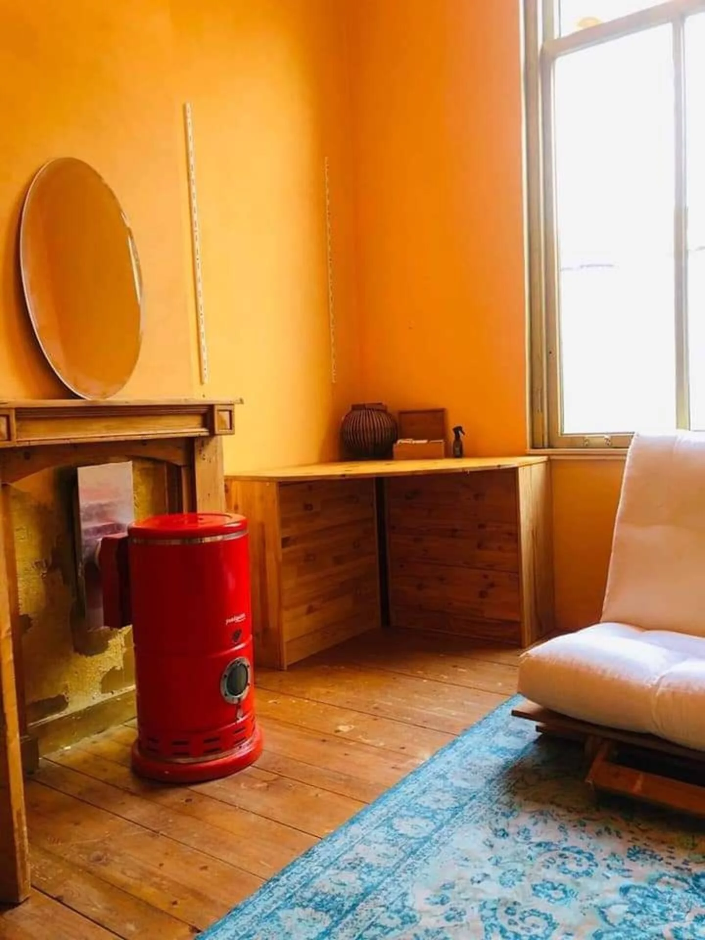 geblurde versie van de foto als achtergrond