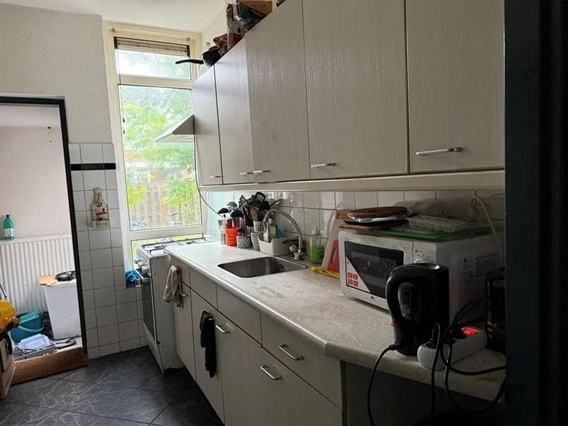 geblurde versie van de foto als achtergrond