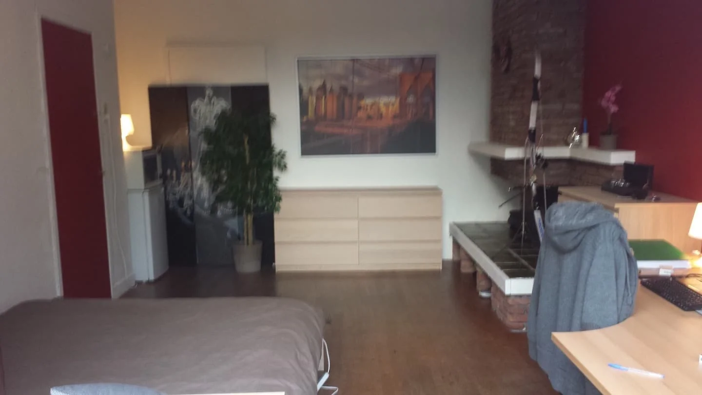 geblurde versie van de foto als achtergrond