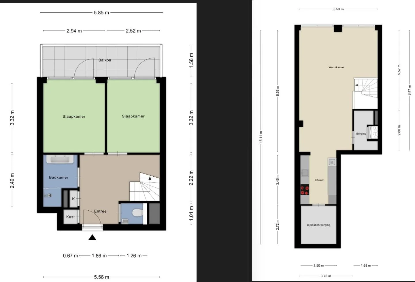 Foto van de Kamer gelegen aan de Baan in Rotterdam