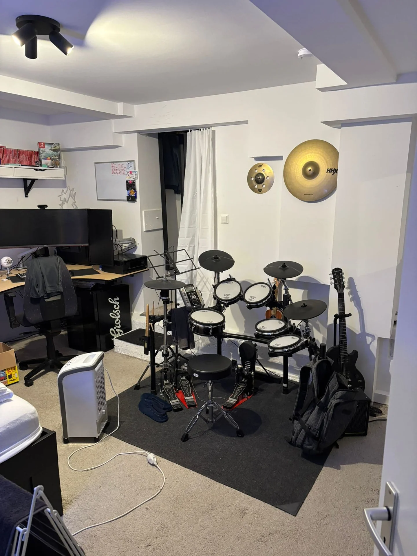 geblurde versie van de foto als achtergrond