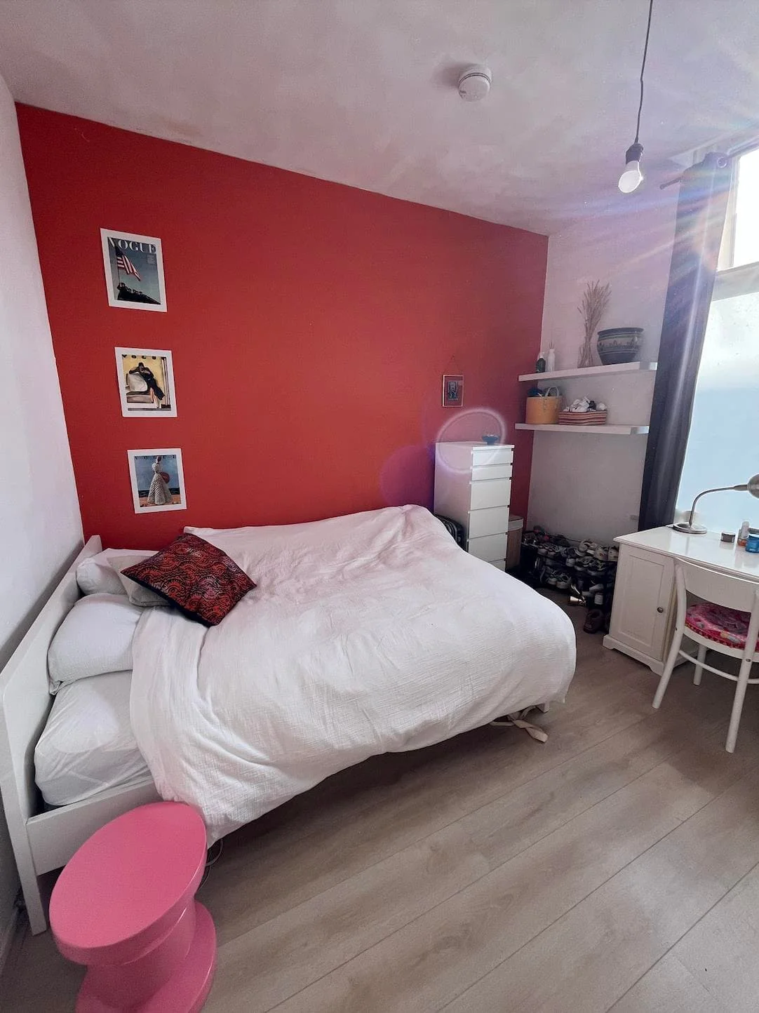 geblurde versie van de foto als achtergrond