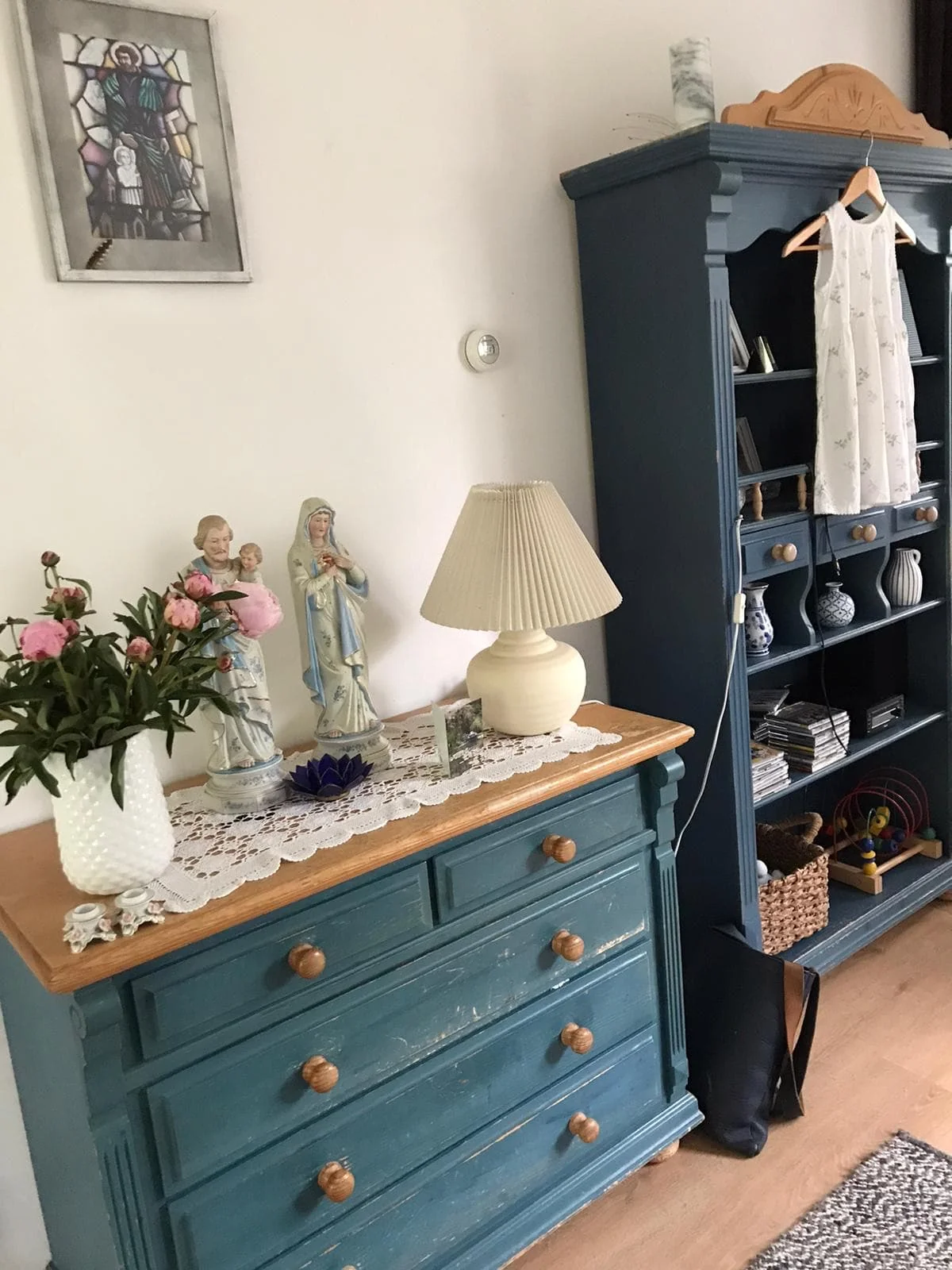 geblurde versie van de foto als achtergrond