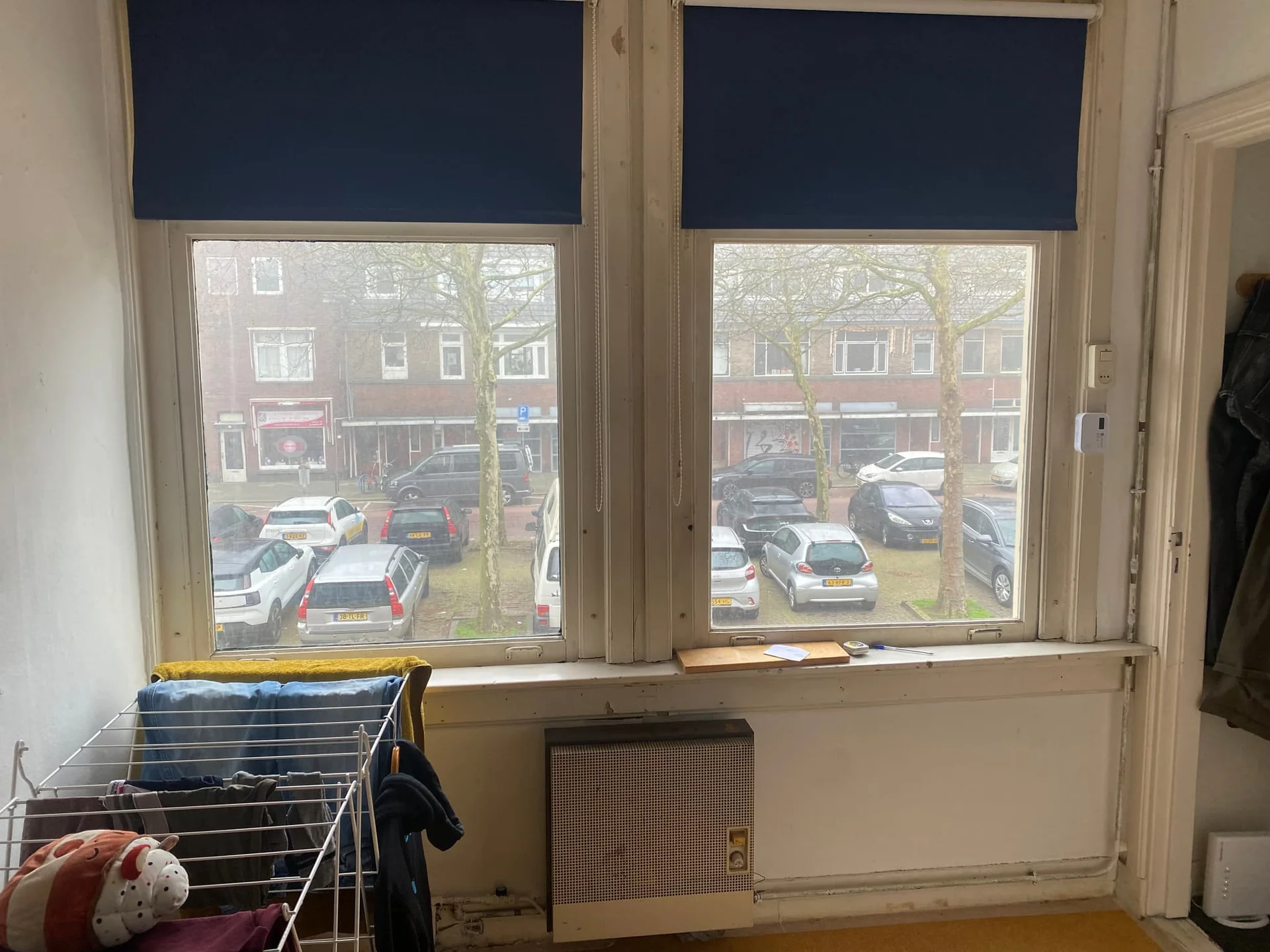 geblurde versie van de foto als achtergrond