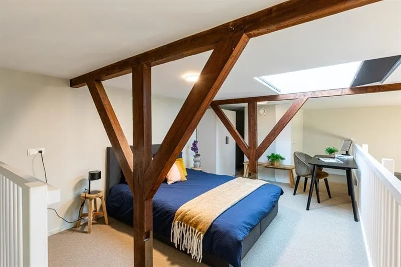 geblurde versie van de foto als achtergrond