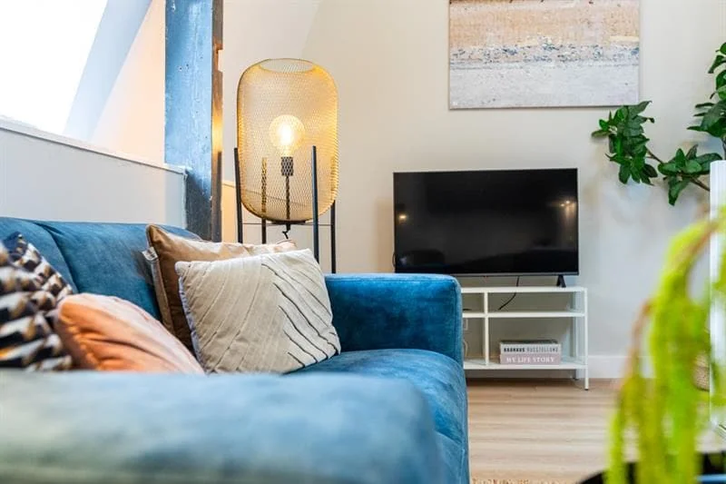 geblurde versie van de foto als achtergrond