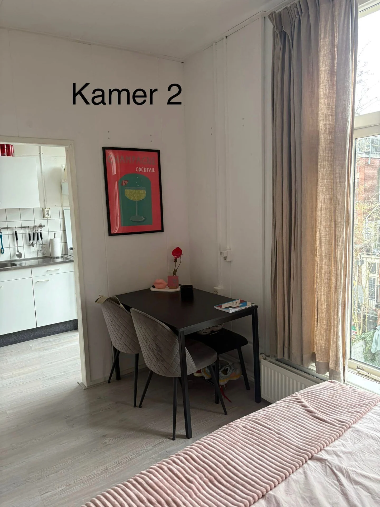 geblurde versie van de foto als achtergrond